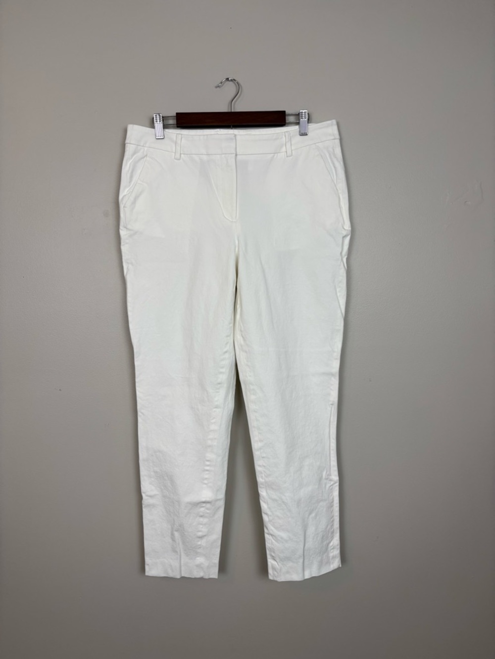 Chicos Pants Womens‎ 12R Alablaster Bi-Stretch Straight Leg Slim Business Casual
